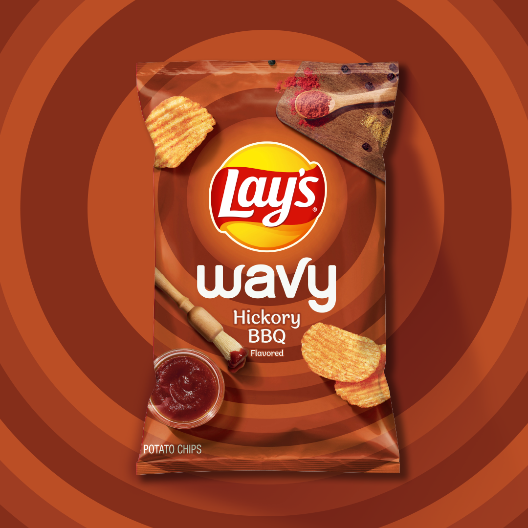 LAY'S® Wavy Hickory BBQ Flavored Potato Chips
