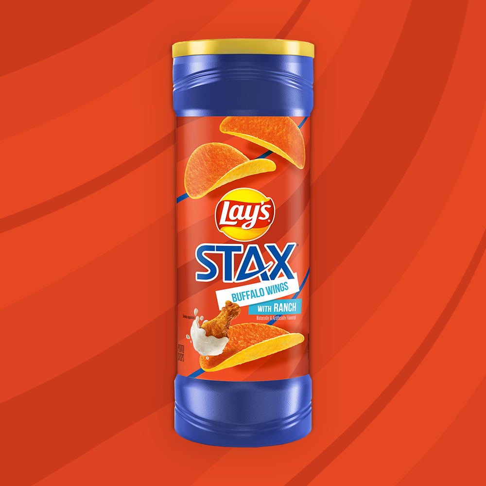 LAY'S® STAX® Buffalo Wings with Ranch Flavored Potato Crisps