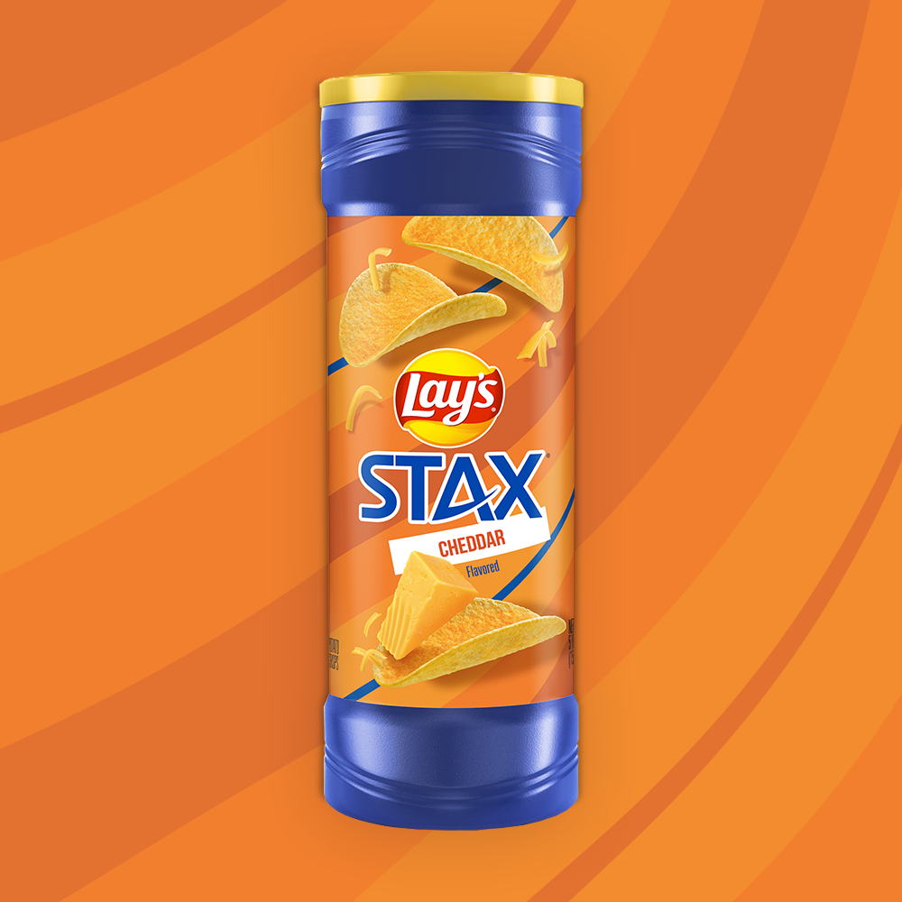 Papas fritas inglesas LAY'S® STAX® sabor cheddar