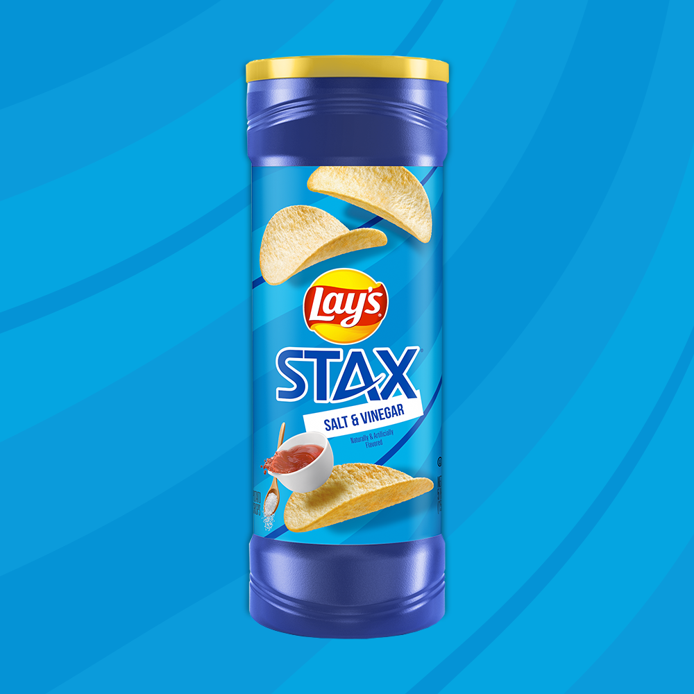 Papas fritas inglesas LAY'S® STAX® sabor sal y vinagre