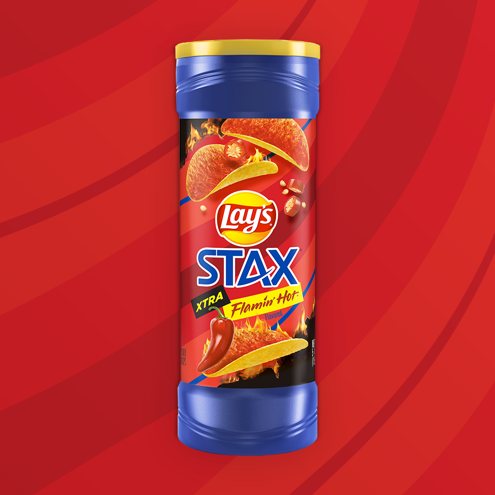 Papas fritas inglesas LAY'S® STAX® sabor XTRA Flamin' Hot