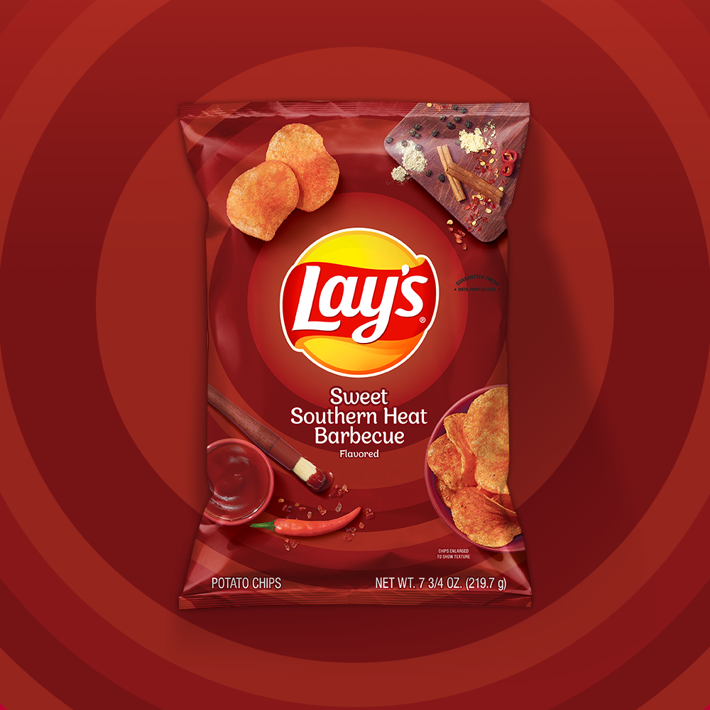 LAY'S® Sweet Southern Heat BBQ Flavored Potato Chips